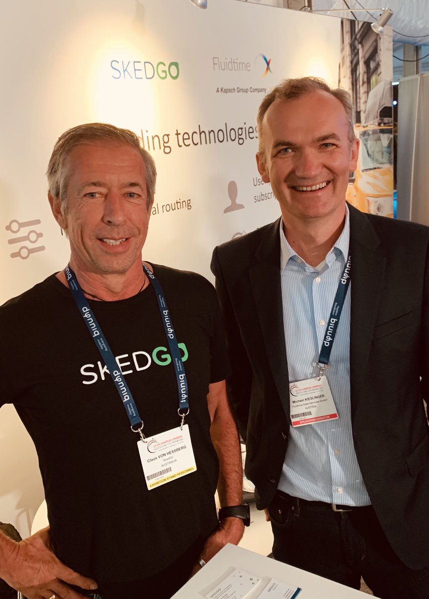 JohnNuutinen's tweet photo. SkedGo and Fluidtime - delivering leading technologies for MaaS #skedgo #fluidtime #MaaS #ITSNL2019 @ClausVHessberg @MicKieslinger https://t.co/2bND6hQqPI