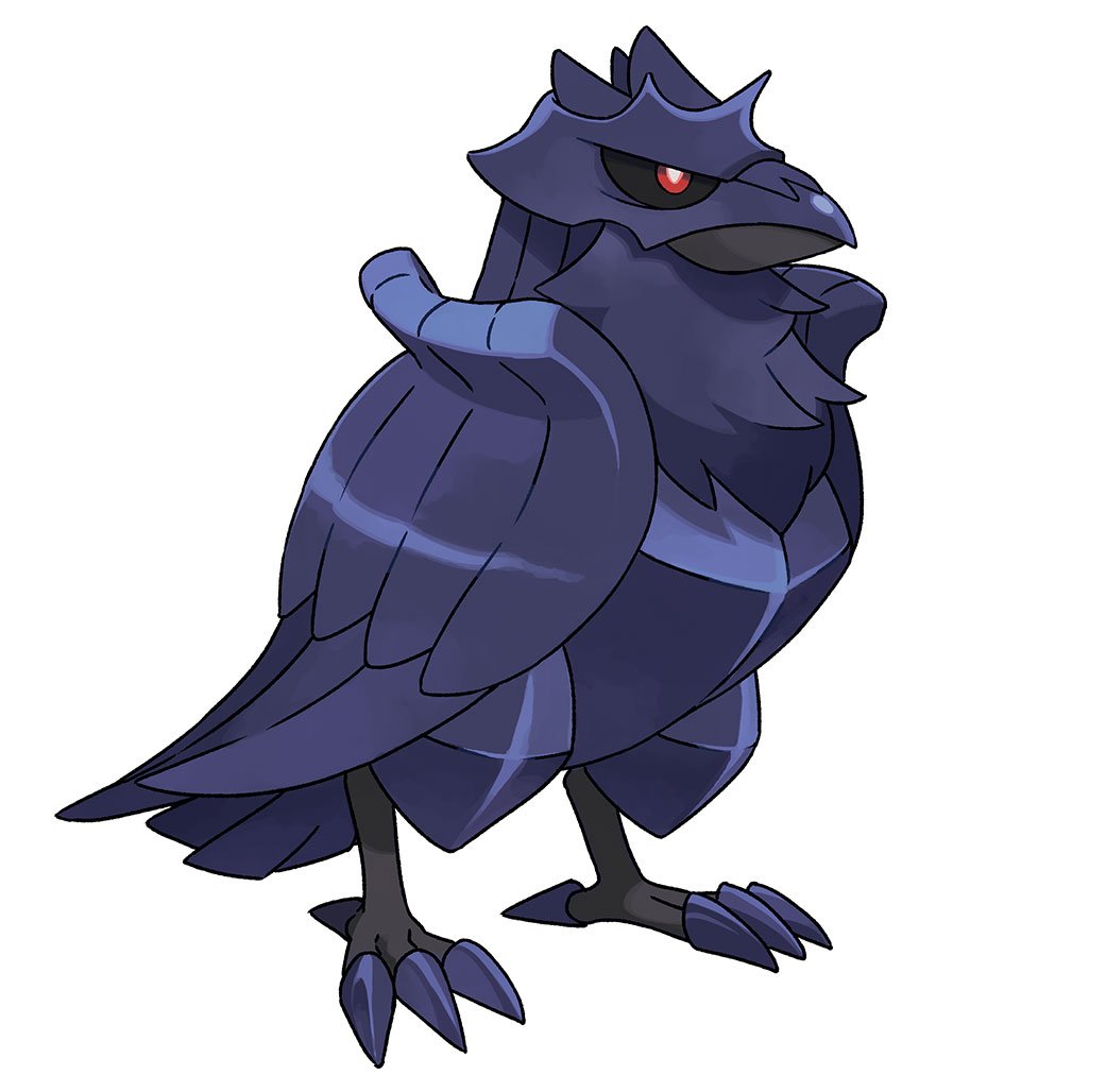 BulbaNewsNOW on X: New Pokémon: Corviknight. It is Flying/Steel-type and  has the Abilities Pressure and Unnerve.  / X