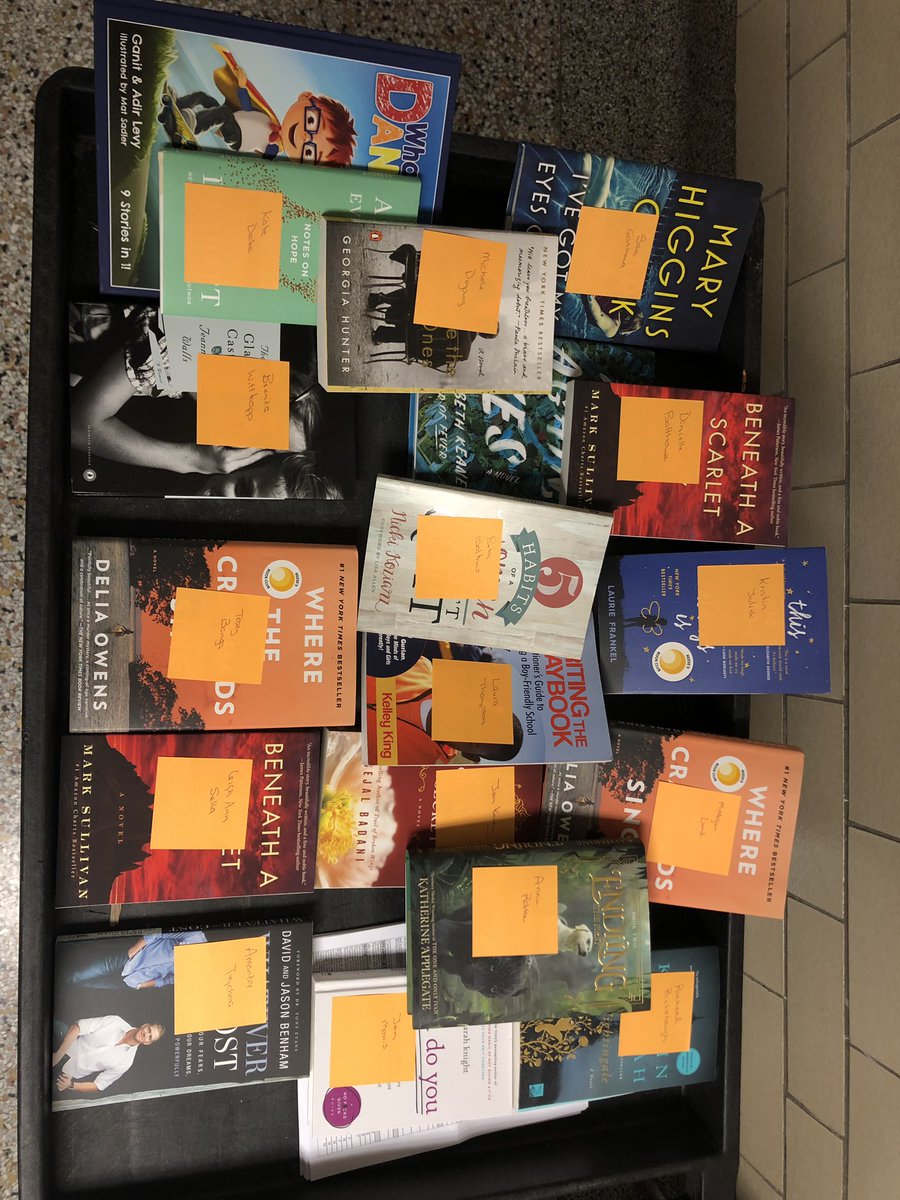 kathrynadrake's tweet photo. Our teacher-selected FOR FUN books have arrived! We gift teachers a book they want in celebration of our year. We are ALL readers... Living our reading lives @ghapspeach #rolemodels #read365 @ghschools https://t.co/rxF6yULHcw