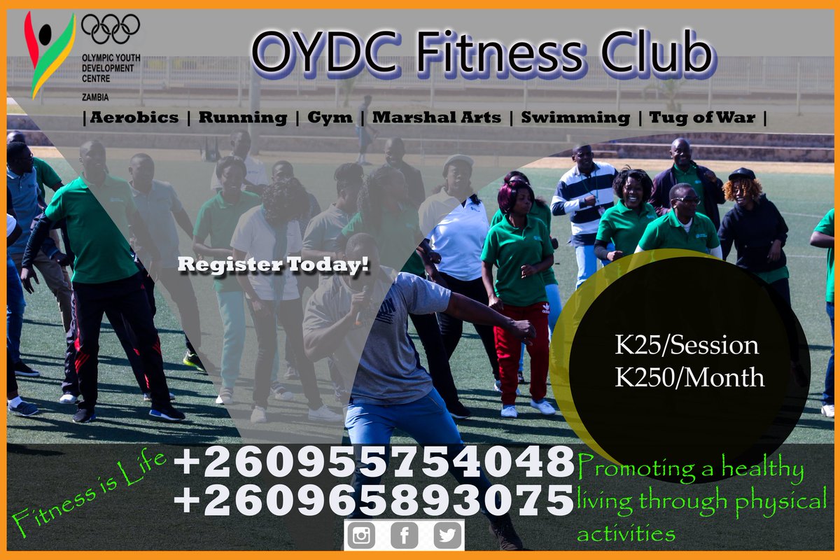 OYDCZambia's tweet photo. Our aim is to promote a healthy living through physical activities.
Register Today +260955754048 or +260965893075
#OYDC https://t.co/gx4FkRONYg