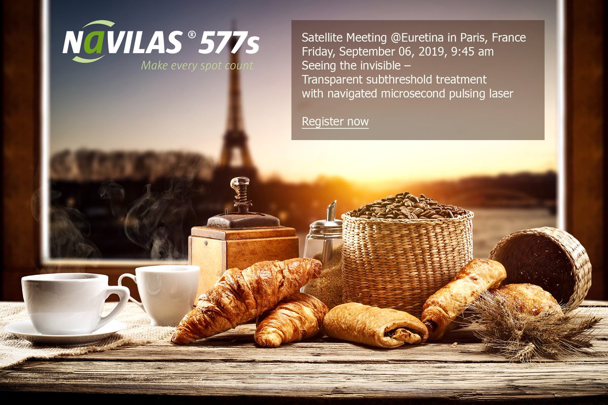 OD_OS_Navilas's tweet image. Join the #Navilas Satellite Meeting at #Euretina19 in Paris: &quot;Seeing the invisible - Transparent #subthreshold treatment with navigated #microsecond pulsing #laser&quot; eventbrite.de/e/seeing-the-i… @EURETINA