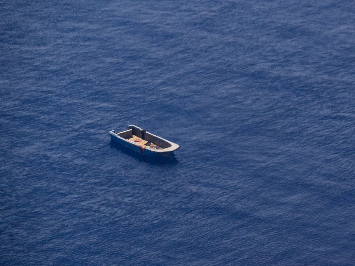 seawatch_intl's tweet photo. Remains of a desperate attempt to escape war torn Libya, discovered yesterday by #Colibri, together with @PVolontaires. At least 8 #EU coordinated illegal push backs have taken place in only 3 days. Boats in distress are the order of the day, rescue capacities urgently needed. https://t.co/xWFXn7TsNs