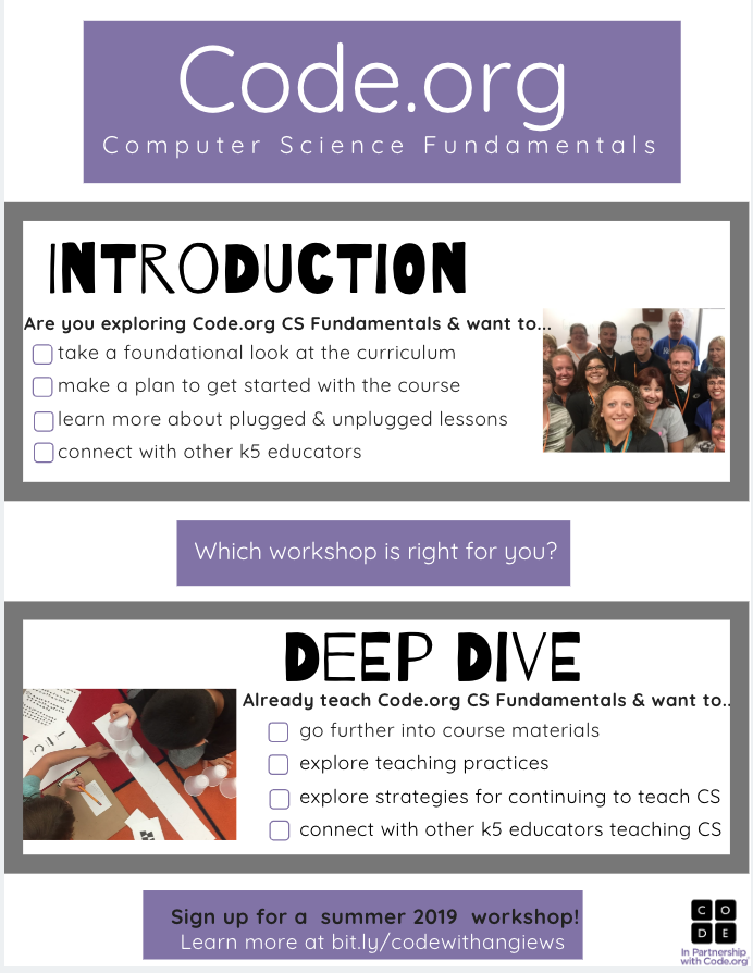 mrskalthoff's tweet photo. Happy Summer Break Teacher Friends!!! If you would like to join me for some amazing and free summer professional learning, check out these @codeorg workshops around Minnesota! #edmnrc #edmnrc19 #mncodes #mnlead https://t.co/2pX63iWB83 Please help me share! https://t.co/gwMH8eHktb