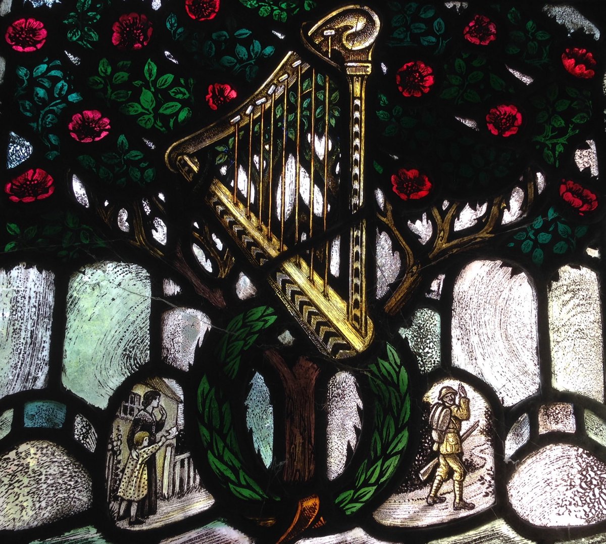 BSMGP (@bsmgp) on Twitter photo Saying goodbye. The poignancy of war ~ at any time. Here's a tiny detail of Arts & Crafts #StainedGlass artist exquisite #KarlParsons WWI memorial at St Laurence, East Harptree (hence the motif). #DDay <a href="/ArtGuideAlex/">Alexandra Epps</a> <a href="/HolyWellGlass/">Holy Well Glass</a> @RMStainedGlass @Countrymaned <a href="/LandscapeIan/">I</a> Saying goodbye. The poignancy of war ~ at any time. Here's a tiny detail of Arts & Crafts #StainedGlass artist exquisite #KarlParsons WWI memorial at St Laurence, East Harptree (hence the motif). #DDay <a href="/ArtGuideAlex/">Alexandra Epps</a> <a href="/HolyWellGlass/">Holy Well Glass</a> @RMStainedGlass @Countrymaned <a href="/LandscapeIan/">I</a>