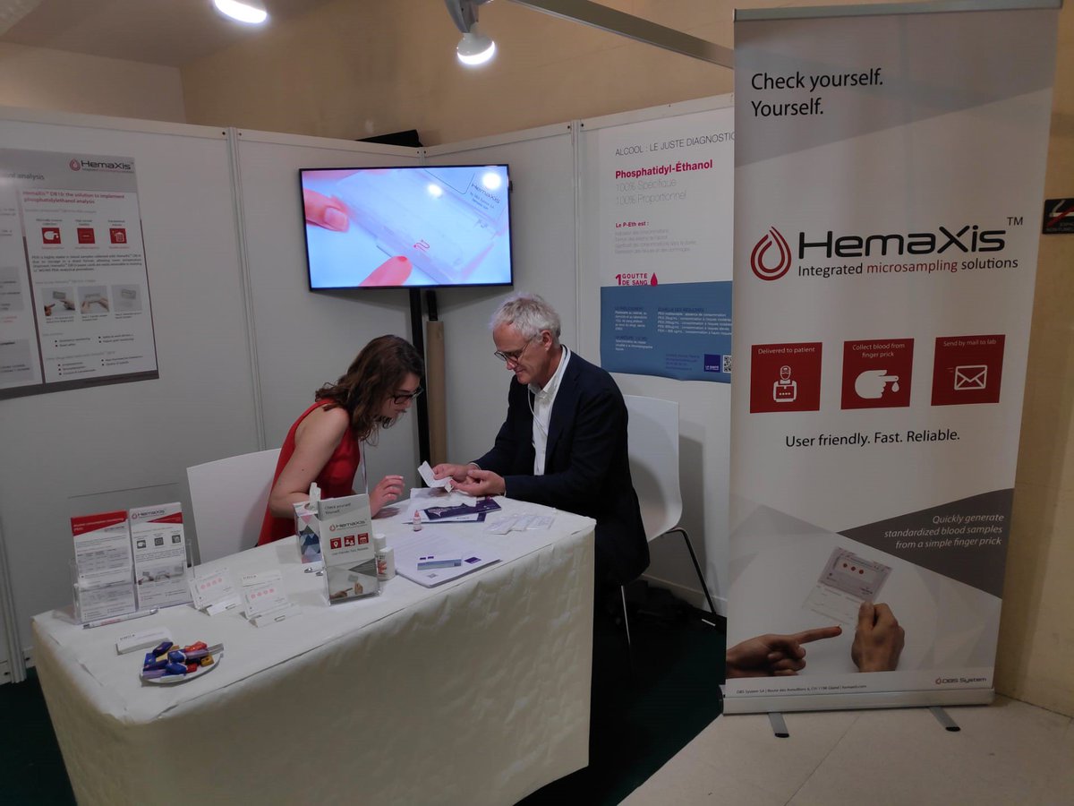 DBSSystem's tweet image. Meet us in Paris @ 13th International Addictology “Albatros” Congress, June 5 to 7, to get information and test our unique micro blood collection device HemaXis™ DB10 (Booth 8).

#DBSsystem #HemaXis #bloodsampling #DBS #addiction #PEth #Paris #albatros #albatros2019