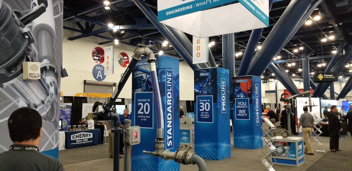 OPW_ES's tweet photo. ICYMI: The @ilta_terminals Show 2019 has been a perfect opportunity to share our improved loading delivery times and options. Today is your last chance to stop by Booth #741, but you can check out these pictures from the show. #EngineeringWhatsNext #ILTA19 #LiquidTerminal https://t.co/JwgIji4j18