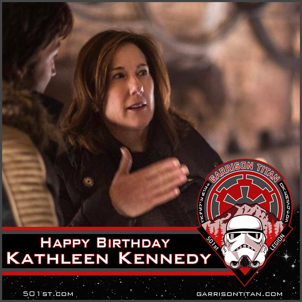 Happy Birthday to Lucasfilm president Kathleen Kennedy!   