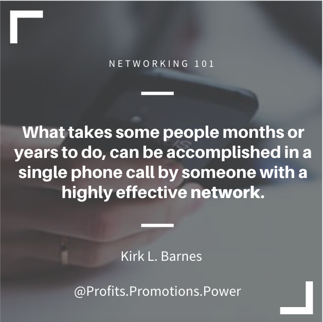 kirklbarnes's tweet photo. Networking is about connectedness, and being able to know exactly who to call and when.  Furthermore, those calls are welcomed and accepted, because trust has been established over time through consistent engagement.
#networking #profits #promotions #power #connection https://t.co/NZwRKZCWw0