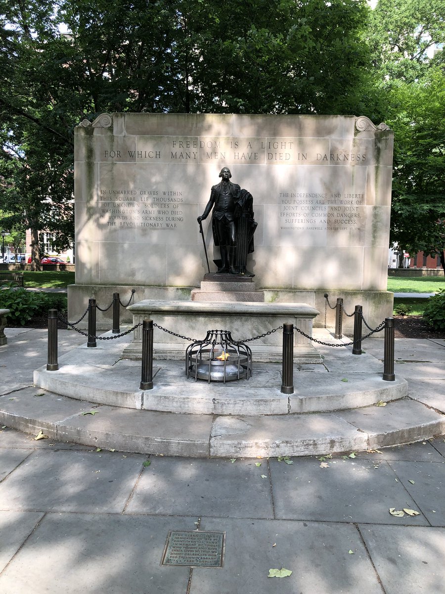 mrs_vanvleet_wb's tweet image. Second stop for Bus #2 - Washington Square #philly #8thgradetrip @WestBrook_Param