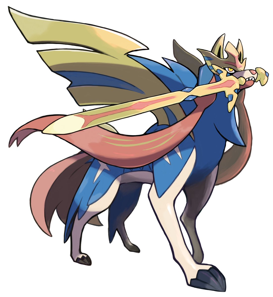 Os Pokémon Lendários Zacian e Zamazenta