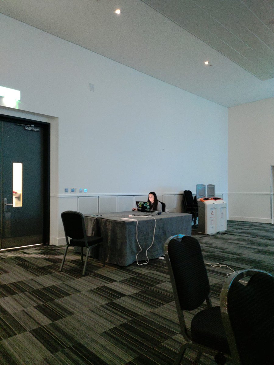 anikiki00's tweet photo. Nice photo, Cat 😂 I was too focused, didn't notice I was left alone 😅 #hackday @DeliverooEng #notantisocial #justfocused https://t.co/eb8BzLp8mT