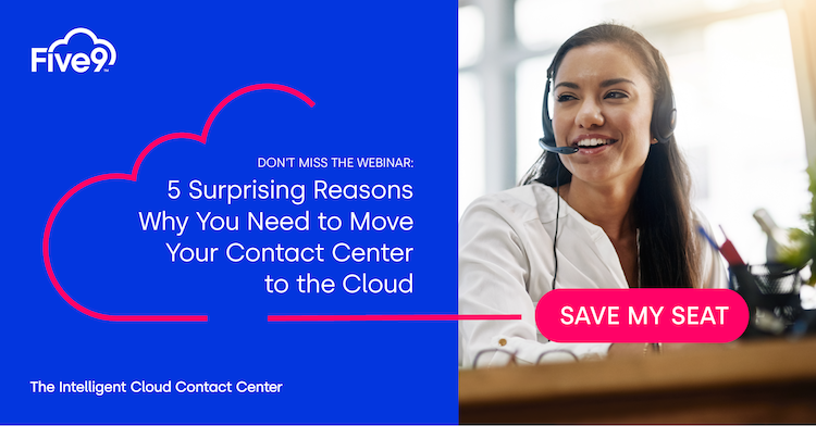 Five9latam's tweet photo. No se pierda el seminario web el 12 de Junio: 5 razones sorprendentes por las que necesita mover su Centro de Contactos a la nube. Regístrese hoy: https://t.co/DlBZ2fqxr7 https://t.co/TpS2CxQJDq