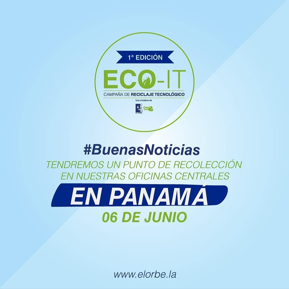RenuevoPanama's tweet photo. #ECOIT Mañana Jueves 06 de Junio en Torre BCT BANK (Entre Kfc de Calle 50 y Hotel Riu) Jornada Masiva de recoleccion de chatarra electronica. Horario 8am - 6pm. Aprovecha esta oportunidad. #Panama #RECICLAJE https://t.co/NBwcatRzPr