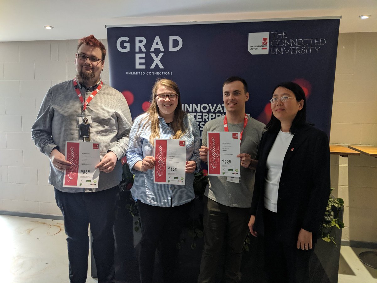 StaffsWebGroup's tweet photo. Winners!!! @StaffsComputing Mind you all the students who took part should see themselves as winners. Proud of them all https://t.co/V2j406BCti
