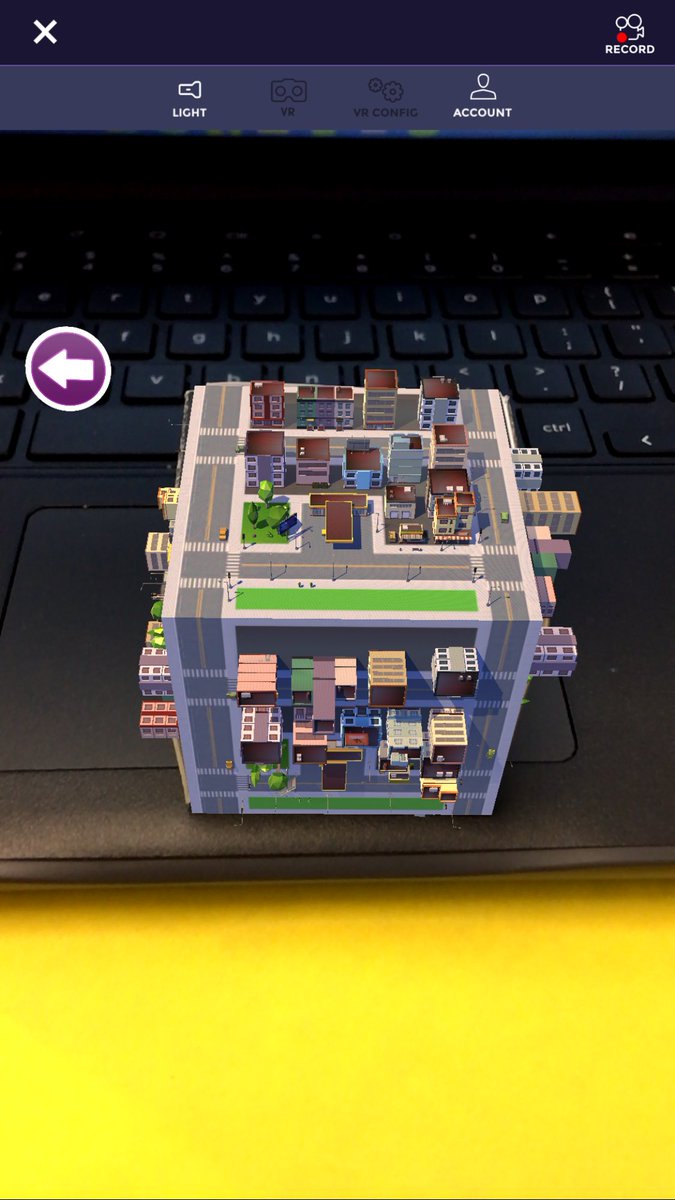 cwoottie's tweet image. Check out my holographic Merge Cube! #HumbleISDPOP #KMSCougarPride