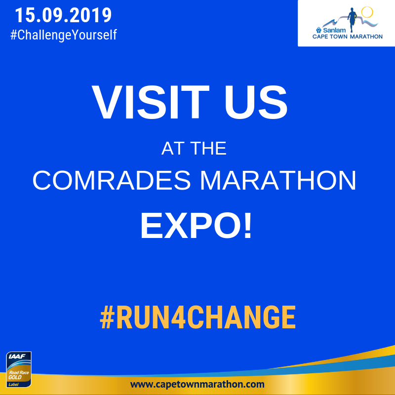 CTMarathon's tweet photo. Everyone has their own #Challenge they are busy with.
Some of you have signed up for the "Ultimate Human Race" @comradesmarathon this weekend and we cannot wait to see you at the expo tomorrow.
#ChallengeYourself! #Half2Full #ChallengeAccepted
Sign up: https://t.co/9k4arzsBg7 https://t.co/QR5PP2fI6c