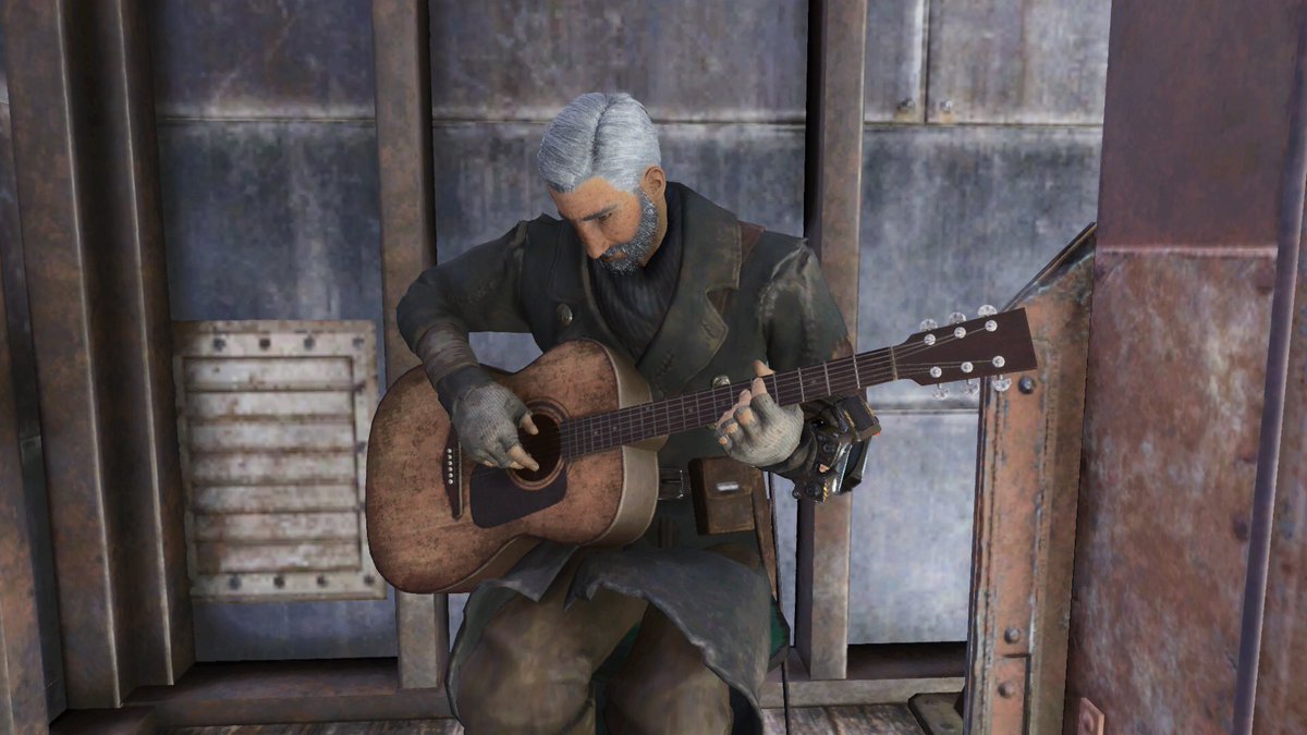 O Xrhsths なまハム Sto Twitter もしかして有名かな Pc版アパラチアでfallout4コンパニオンのオールド ロングフェローさんに会えました 渋い 気さくに写真撮影に応じて下さり 素敵な御仁でした Fallout76 Fallout4