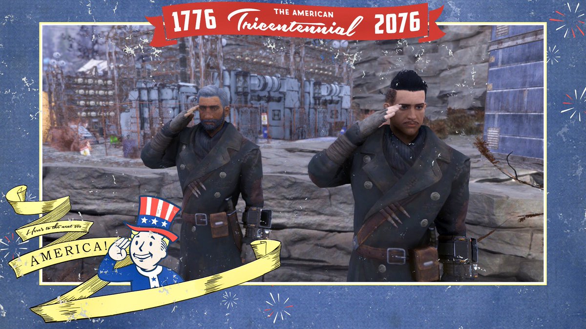 O Xrhsths なまハム Sto Twitter もしかして有名かな Pc版アパラチアでfallout4コンパニオンのオールド ロングフェローさんに会えました 渋い 気さくに写真撮影に応じて下さり 素敵な御仁でした Fallout76 Fallout4