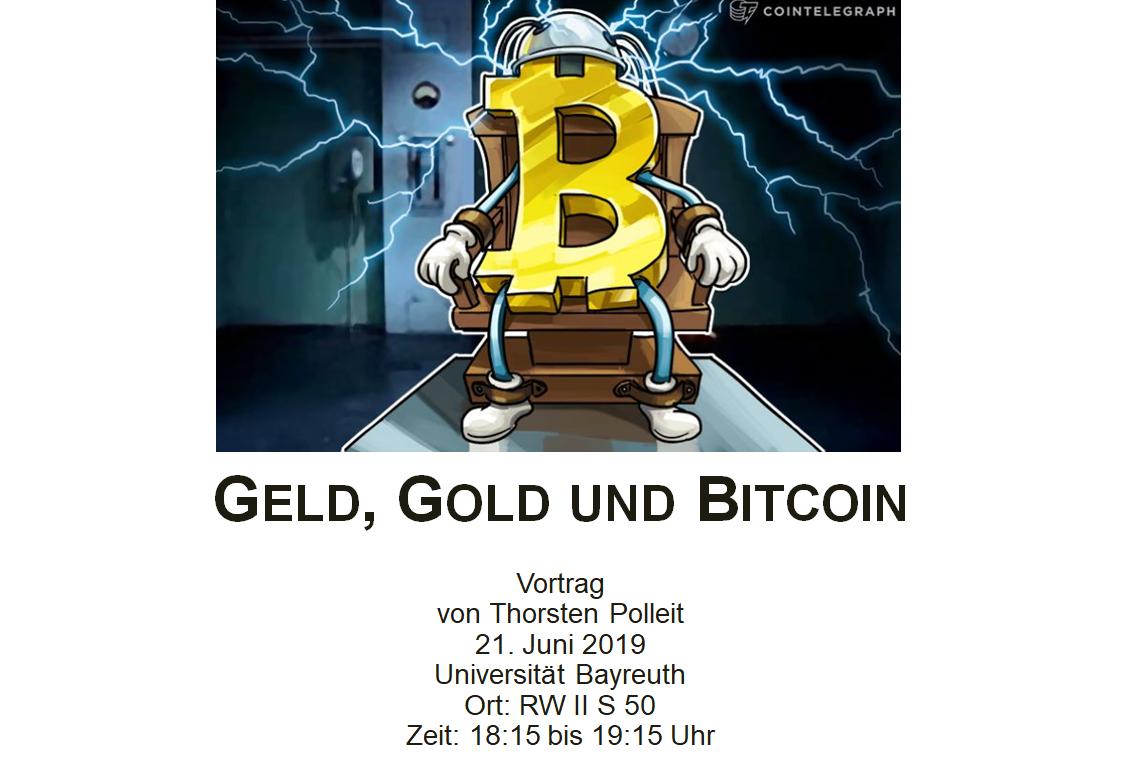 ThorstenPolleit's tweet photo. GELD, GOLD UND BITCOIN
Vortrag
21. Juni 2019
Universität Bayreuth
Ort: RW II S 50
Zeit: 18:15 bis 19:15 Uhr
#mises #rotbard #bitcoin #cryptocurrency #investing https://t.co/dSrp80MvNX