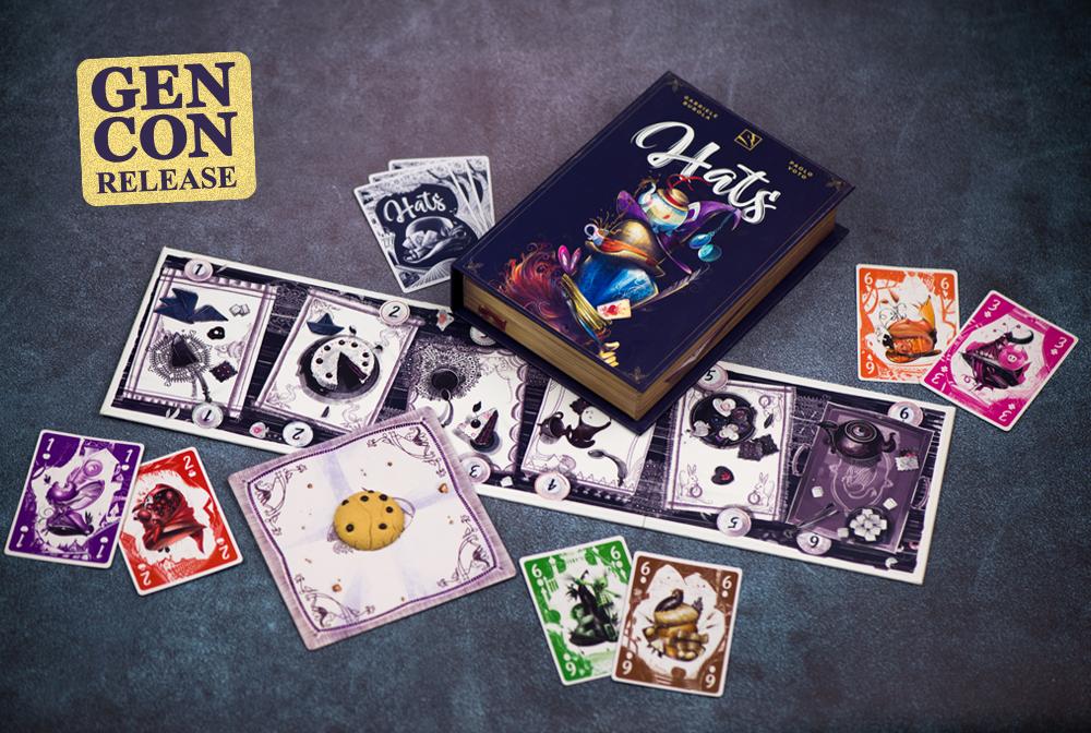 tgryphgames's tweet image. Introducing Hats! 🎩🍪 tgry.ph/Hats

A two to four player game in which players compete to acquire the most outstanding hats in a set collection card game of mad hattery!

#boardgames #tabletopgames #thundergryph