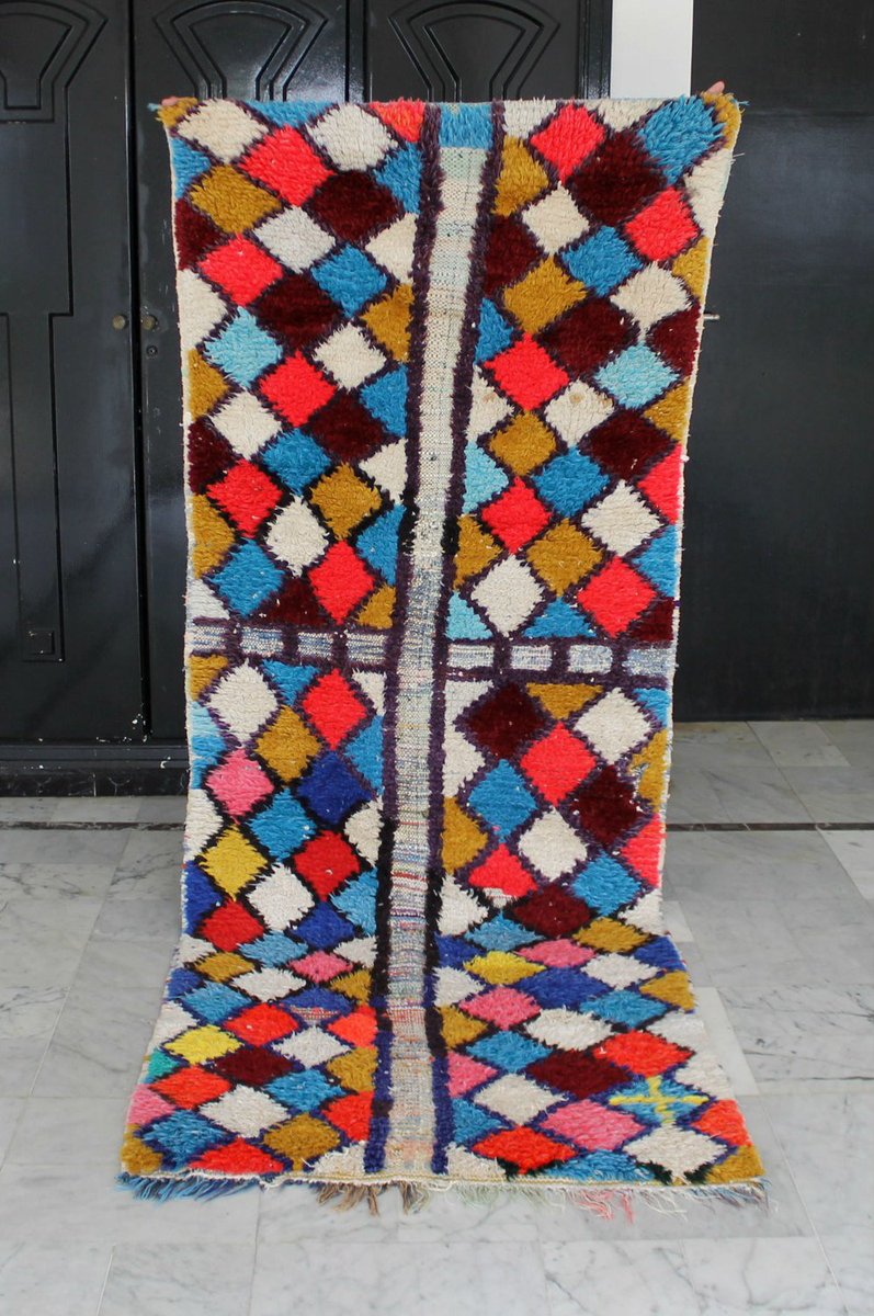 Excited to share the latest addition to my #etsy shop: Lovely handmade Moroccan Boucherouite rug, gorgeous colors and superior craftsmanship, shipped directly from Morocco 8'3" x 3'2" etsy.me/2Zdkit1 #housewares #moroccan #runner #boucherouiterug #boucherouitep
