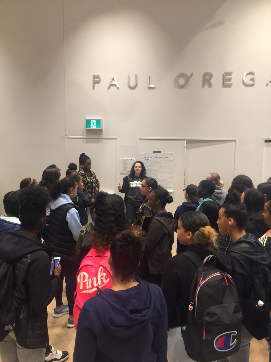 DericoSymonds's tweet photo. The panelists Lance Sparks, Debra Paris-Perry, Corvel Beals & Kate Macdonald sharing knowledge and wisdom at the #Keeepinitreal event hosted by @hfxrec Youth Advocate Program. Roughly 200 youth in attendance! https://t.co/oGVJt50Jxx