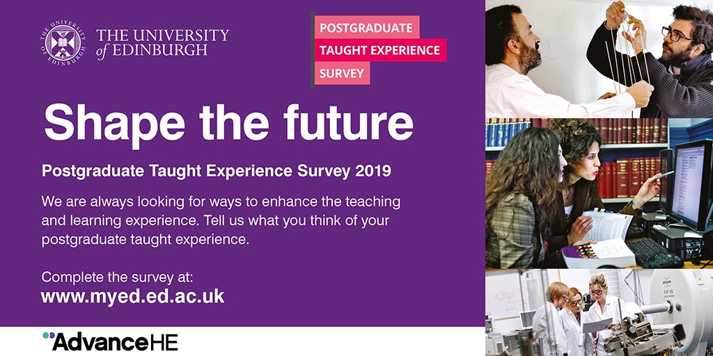 Postgrads! You have until 14 June to complete #PTES #survey and give us your feedback. You could also be in with the chance of winning a £50 Amazon voucher → myed.ed.ac.uk, access the surveys channel #survey #shapethefuture