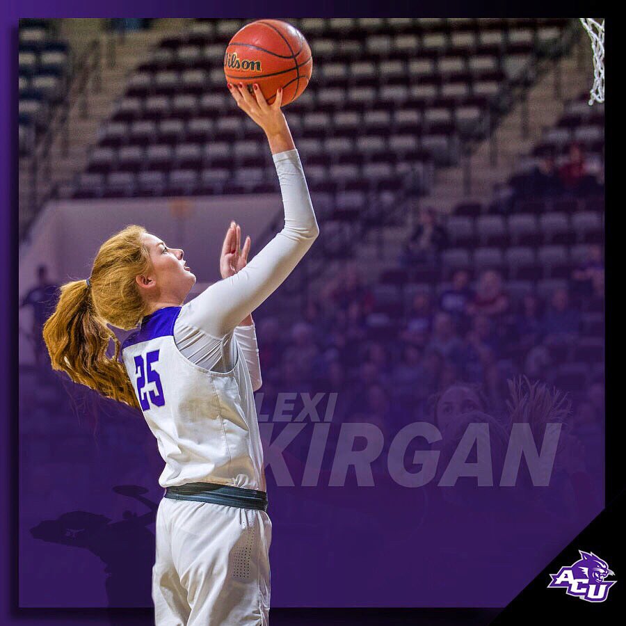 ACUWBB's tweet photo. She holds the ACU record for most points scored in a NCAA tournament game! @lexiii_25 is ready for a big year! https://t.co/wsQbsnPpJk