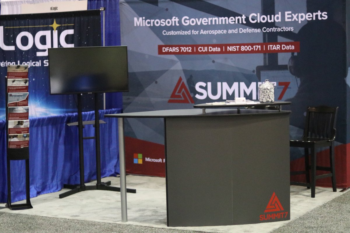 Summit7Systems's tweet photo. #Summit7 is prepped and ready to talk #cloud #security at @NatlCyberSummit Day 2. Come by booth 202! #Office365 #GCCHigh #AzureGovernment @Microsoft_Gov #NCS2019 https://t.co/nqFc7Lkyhm