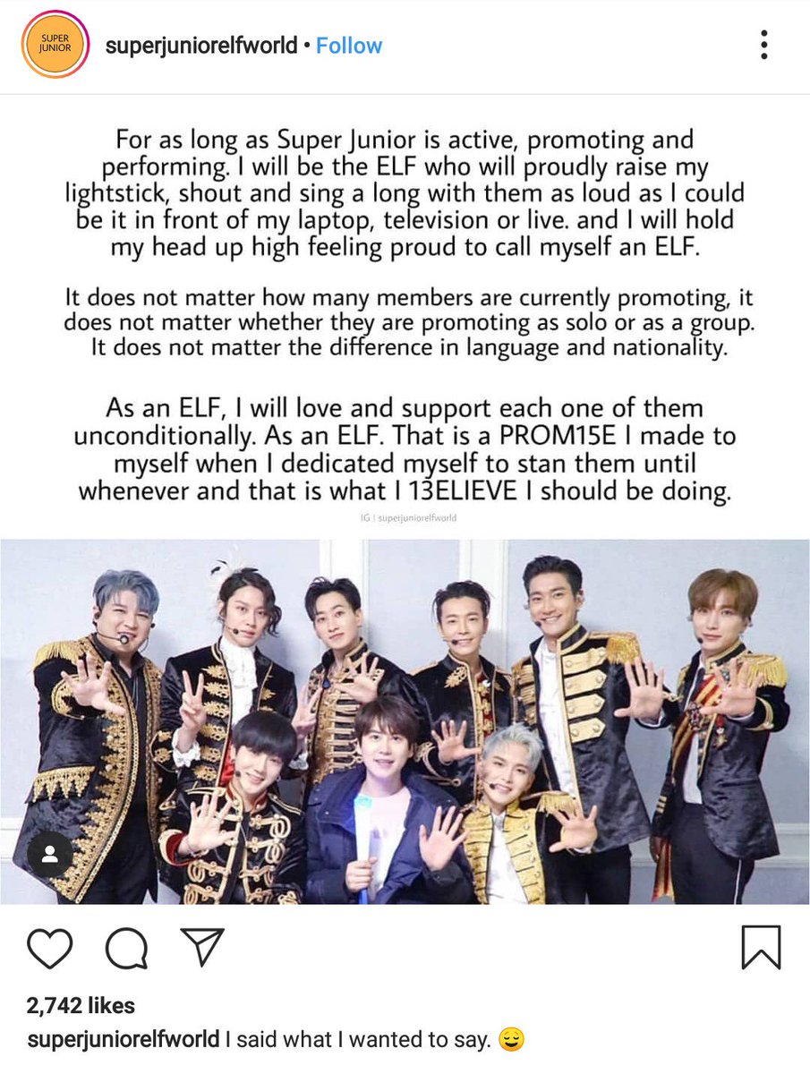 HeyKBabyyy's tweet photo. Because we are ELF, WE PROM15E TO 13ELIEVE! 💙

#SuperJunior
#ELFsupportwhateverSJdo 
#ELFtrustSuperJunior
#ELFWithOT11 https://t.co/fKa5S9Dntc