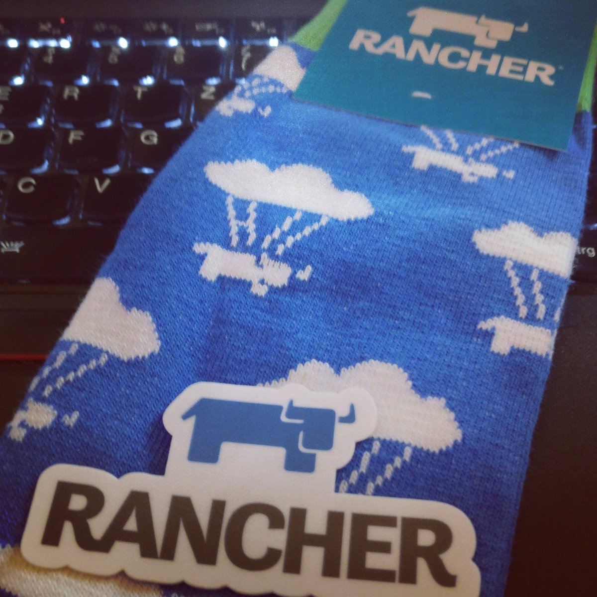 NiceSpace90's tweet photo. #dibucogmbh #rancher #rodeo #Stuttgart #kubernetes #k8s #socks great day:) https://t.co/wObOlCZjqf