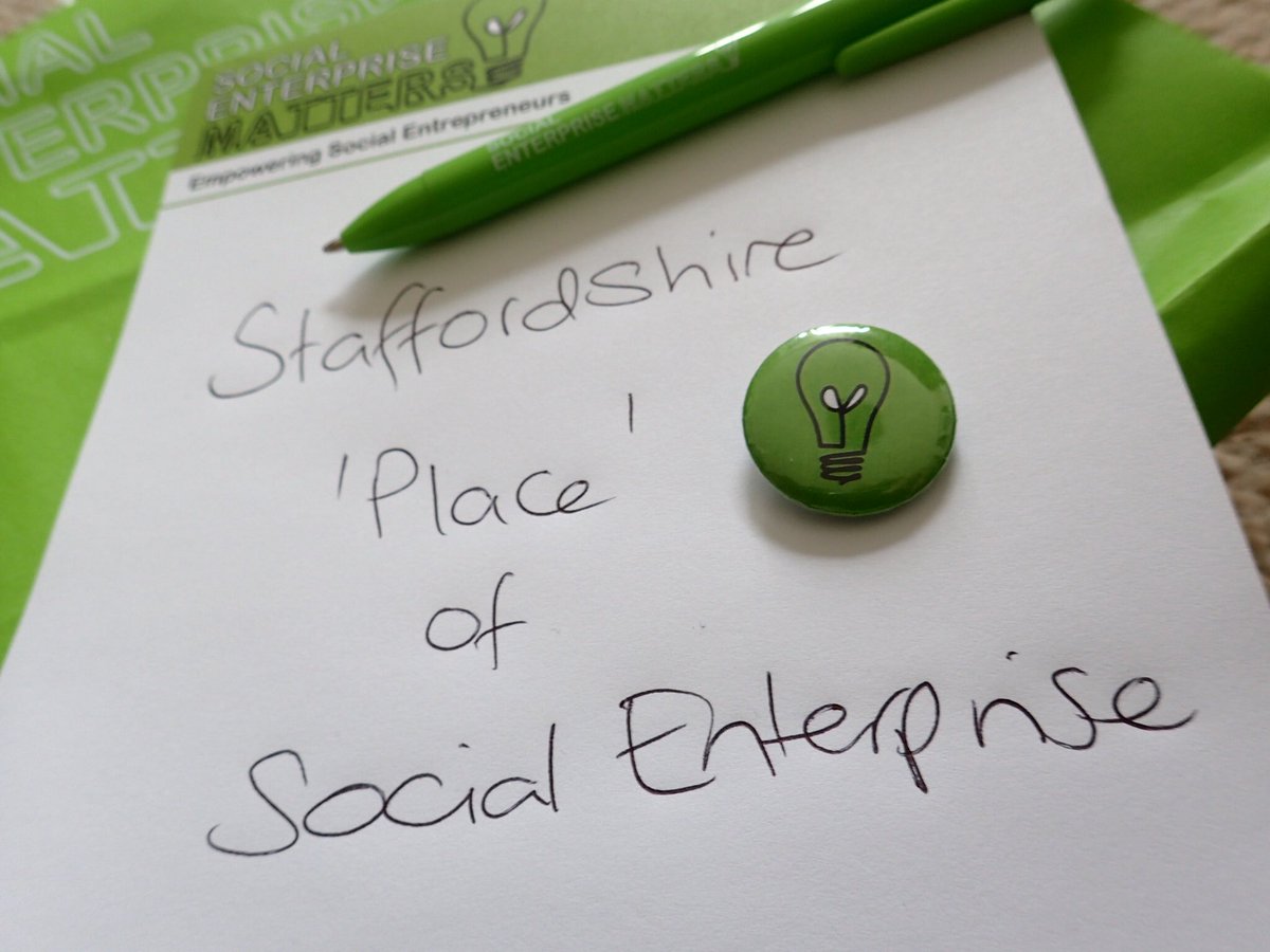 HNEscapes's tweet photo. We’ve got the badge - it’s official - ‘Staffordshire’ has become a recognised ‘Place’ of #SocialEnterprise.
Well done to the #SocEnt’s in #Stoke-on-Trent and the wider #Staffordshire area, all helping to put this ‘place’ on the map!
#SocVal #SocImp #SOTCulture https://t.co/pvoGR6YdmX