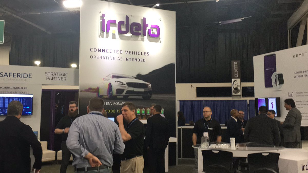 Irdeto's tweet photo. Kicking off #TUDETROIT! Come by the @Irdeto booth (B63) to learn more about #cybersecurity strategies to ensure vehicles operate as intended https://t.co/iMfuyNcFtI