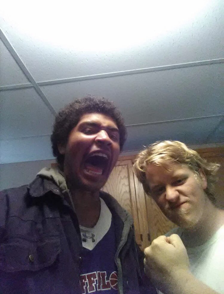 TCWBYW's tweet photo. @MikeJ_1997 with Dillon Huck before #Behindthescenes https://t.co/8UKQosXMy1