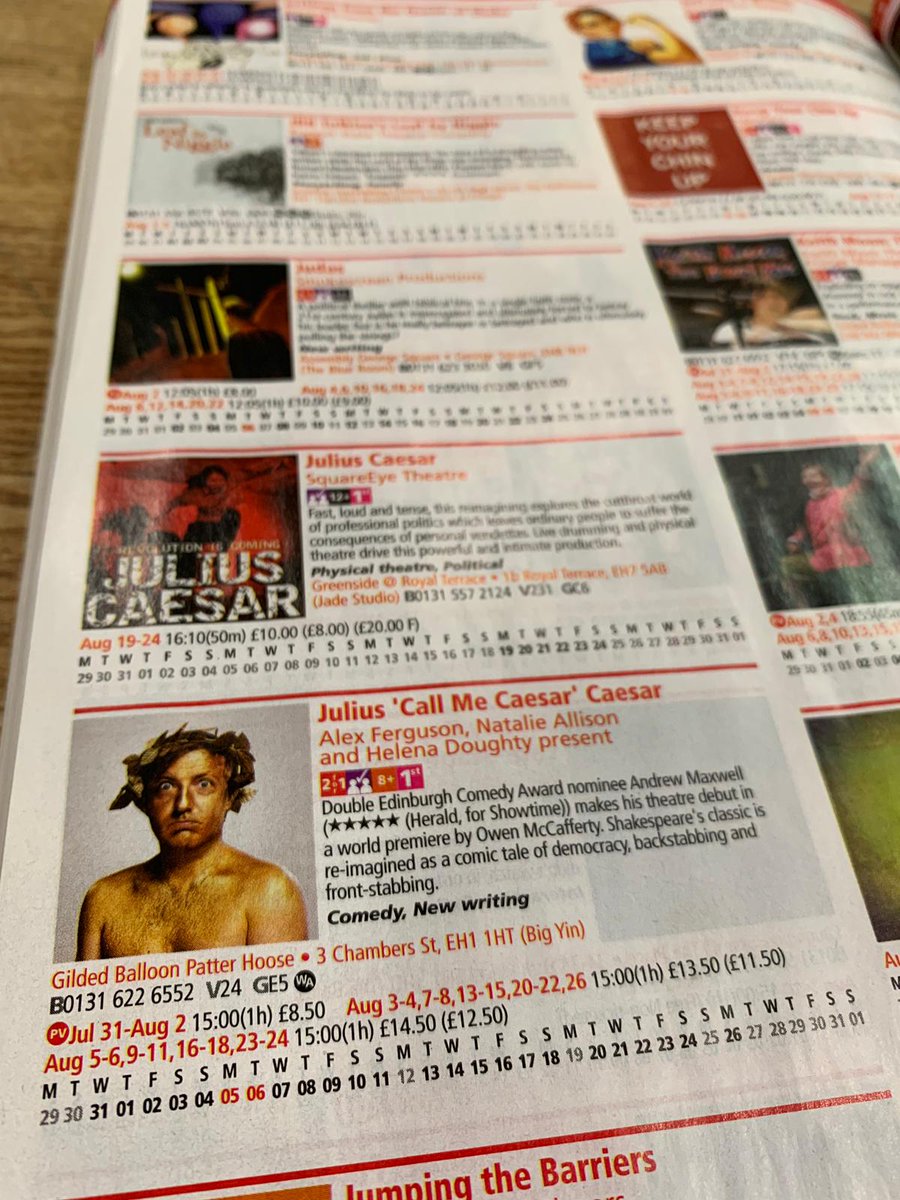 CallMeJCaesar's tweet photo. @gregfryer98 @edfringe How about Double Edinburgh Comedy Award nominee @andrewismaxwell making his theatrical debut in new play by award winning playwright @OwenMcCafferty2 3PM @Gildedballoon
#CallMeCaesar #makeyourfringe https://t.co/lTcp1zbwJj