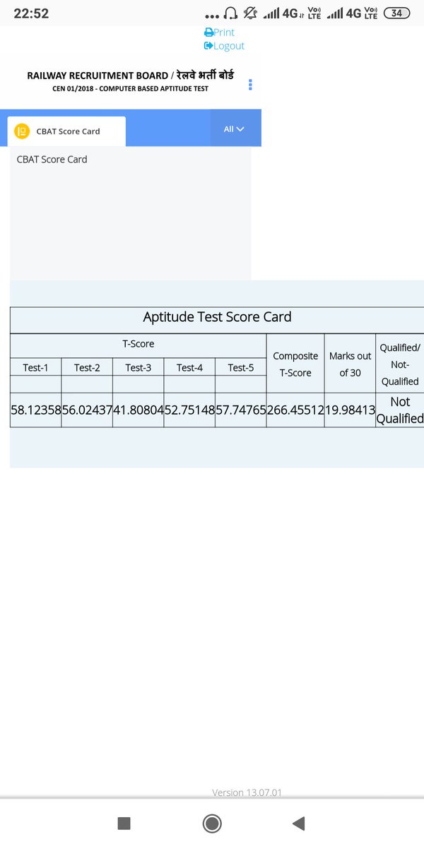 AashankR's tweet photo. #RRBAllahabad
Sir my CBAT (psycho exam)  was rescheduled on 21/05/19.there is something wrong in my CBAT(psycho) result. Plz sir recheck my answer key again and marking process
Reg:150175520
Roll:301002092350034
Seating no:26047320109 https://t.co/HkSQdZm4Tt