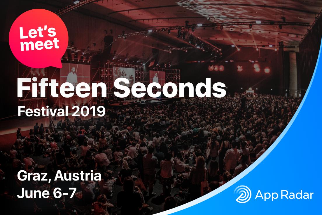 appradar_com's tweet photo. Fifteen Seconds (@wethinkahead) is happening tomorrow in Graz 🇦🇹, and we're going to be there! 🙌🏼 If you are also attending, just DM us, so that we can meet and talk about awesome mobile app marketing strategies!🔝 #fifteenseconds #appradar #graz #mobilemarketing https://t.co/JEnQkRNS2p
