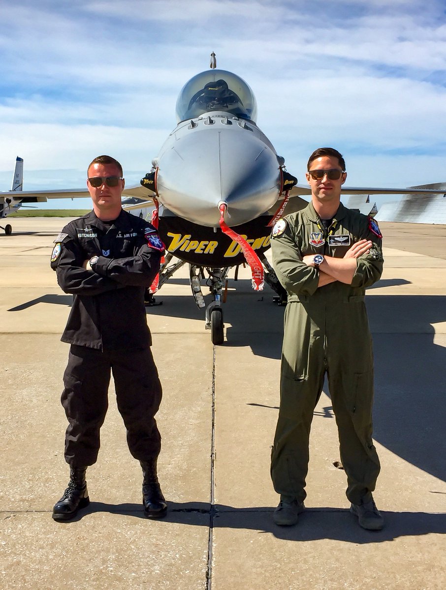 Team_Tinker's tweet image. #TINKERTALKS | We sat down with @ViperDemoTeam Commander and Pilot Maj. Garret &quot;Toro&quot; Schmitz and Crew Chief, NCOIC, Tech. Sgt. Ryan Hutchinson during our #TinkerAirShow last weekend.