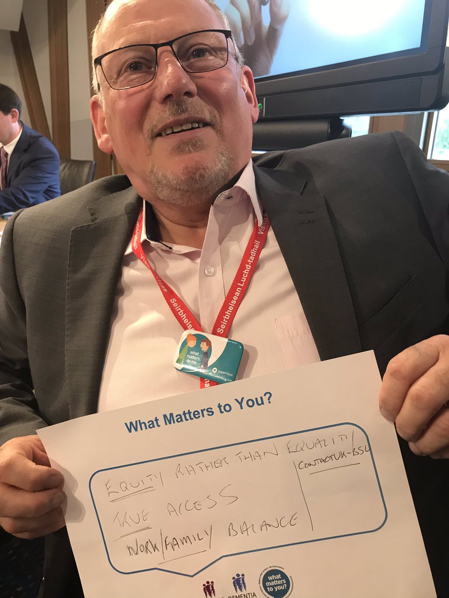 deafscotMedia's tweet photo. What Matters To Andy Irvine from @ContactScotland is #FamilyWorkBalance #TrueAccess #Equity rather than #Equality @WMTYScot #WMTY19 @ALLIANCEScot @tommyNtour #CommunicationForAll #NotEqualYet #alldeaf @SLi_interaction @commtacs https://t.co/ZTcbjfSllw