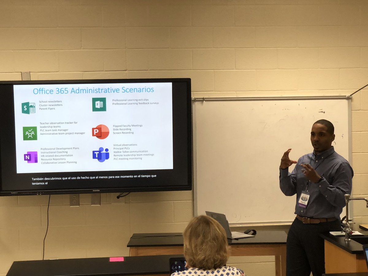 I just learned some great ways #MicrosoftEDU and O365 can support school leaders at #CobbInTechCon #CobbInTech