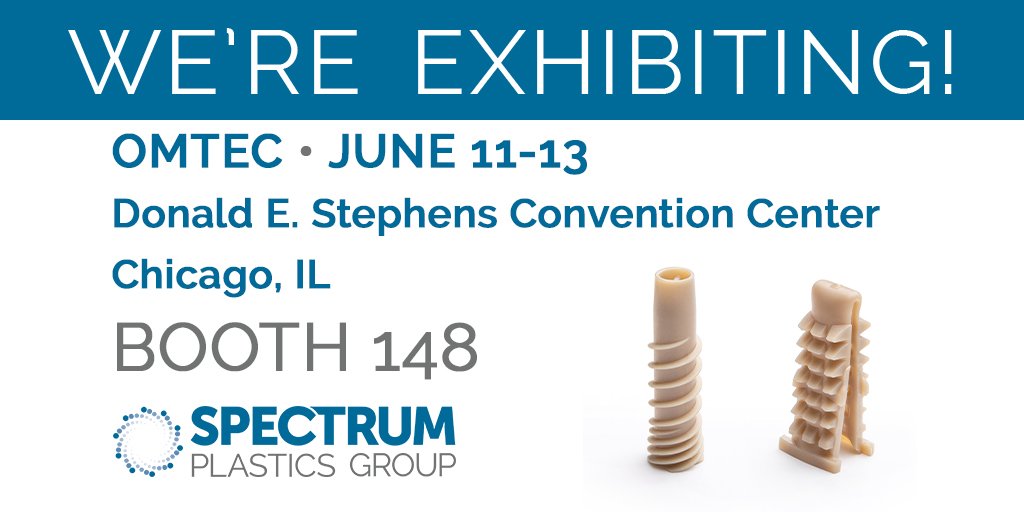 Next week, we are headed to Chicago to exhibit at #OMTEC2019.  Join us at our booth to discuss how we can support you in your next precision injection molding project. 
#insertmolding #deliverydevices #implantables #molding #omtec2019