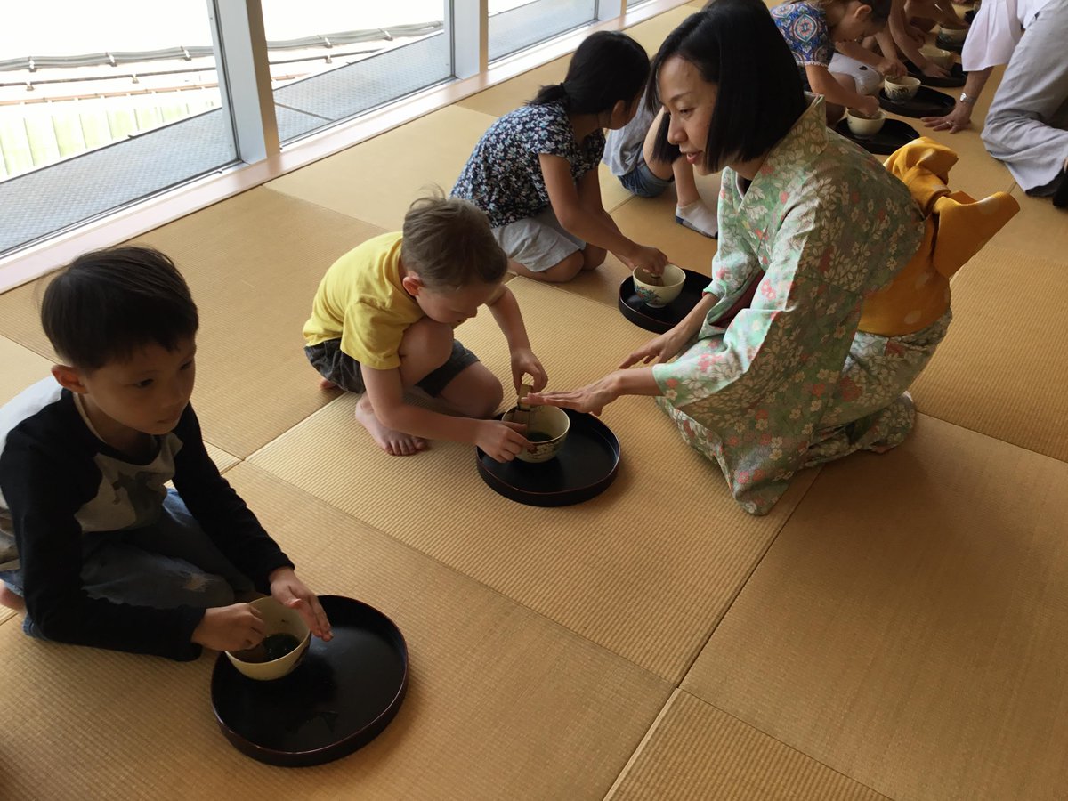 JapanCenterASIJ's tweet photo. Thank you Souna sensei and @MsMimiTakano for helping with our @asijkh Kindergarten tea ceremony and wagashi-making session. The kindergarteners loved making loquat shaped treats for their final class with the Japan Center! @esprincipals @esasij @asij https://t.co/CPfoz8cU5U