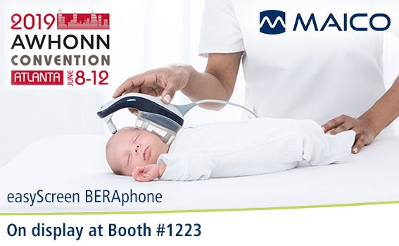 Join <a href="/MAICOUSA/">MAICO Diagnostics</a> in booth #1223 to celebrate <a href="/AWHONN/">AWHONN</a> 50th Anniversary in Atlanta, GA 6/8 - 6/12/2019  - Be sure to stop by to try our easyScreen BERAphone! 👂👶