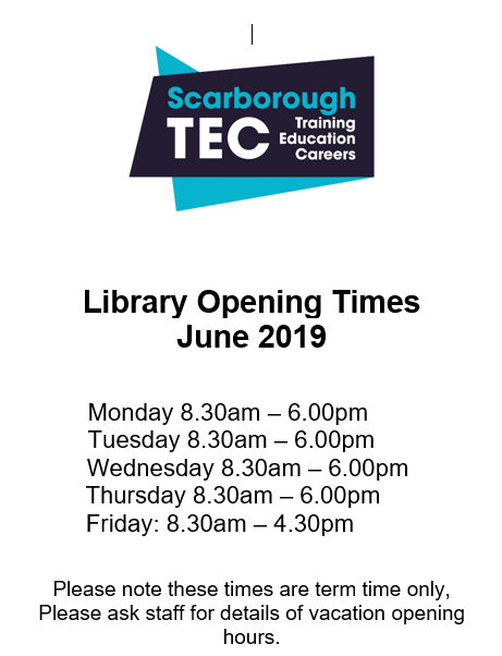 LRC_STEC's tweet photo. Opening times for June
@scarborough_TEC https://t.co/yN9ufHXLsK