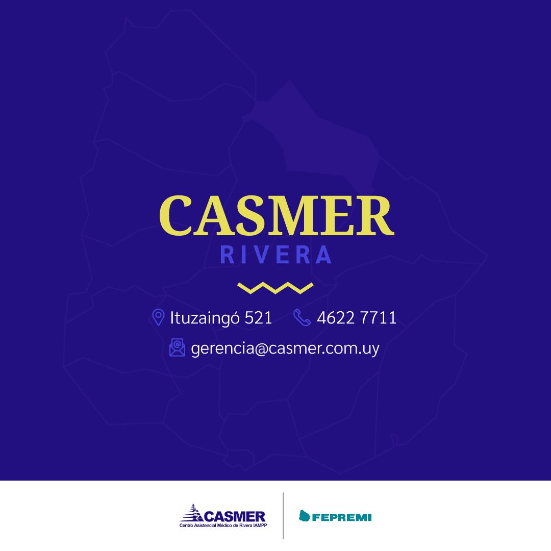En Rivera, somos representados por CASMER. #FepremiEnTodoElPais