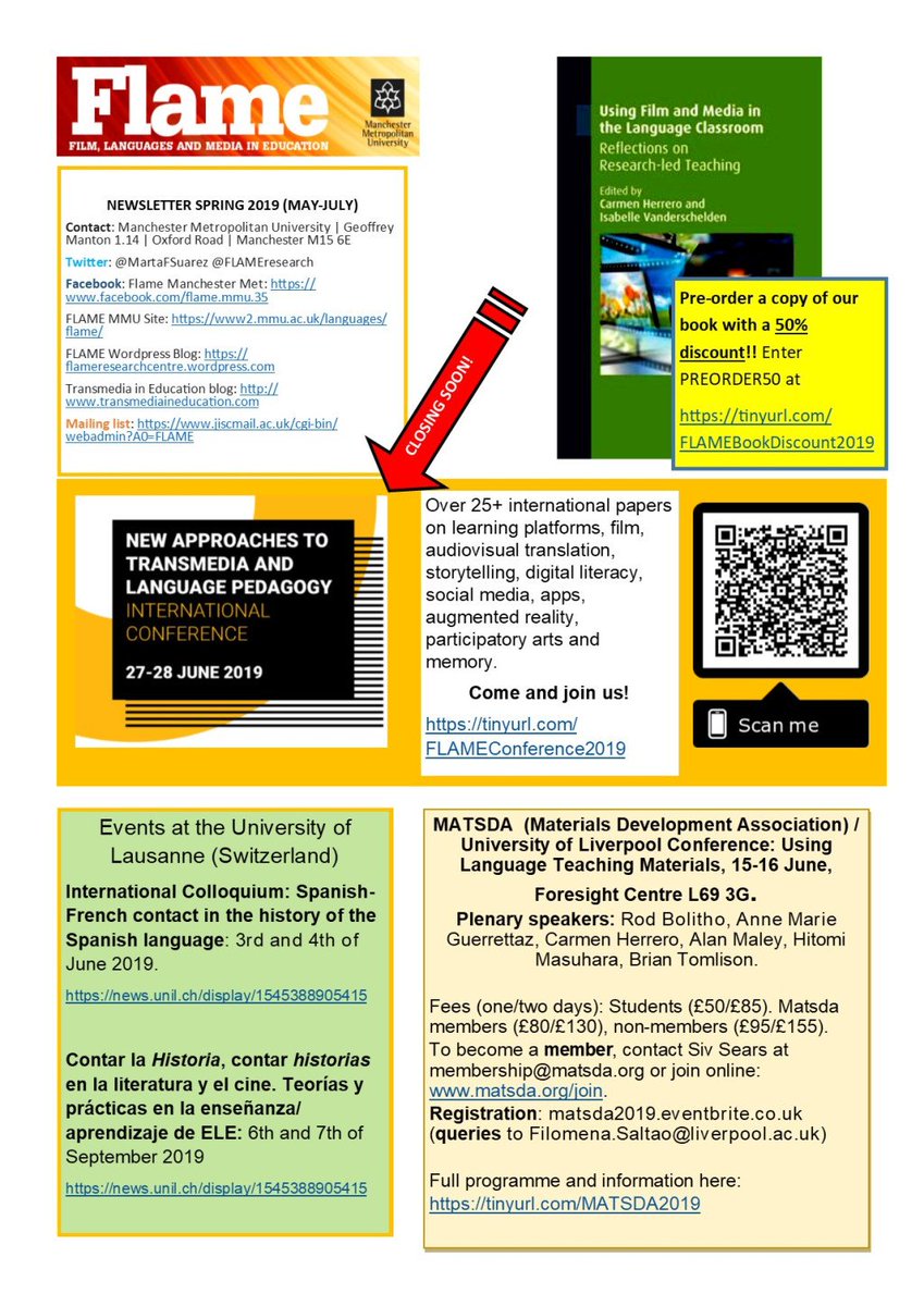 FLAME Newsletter Spring 2019 flameresearchcentre.wordpress.com/2019/06/05/fla…