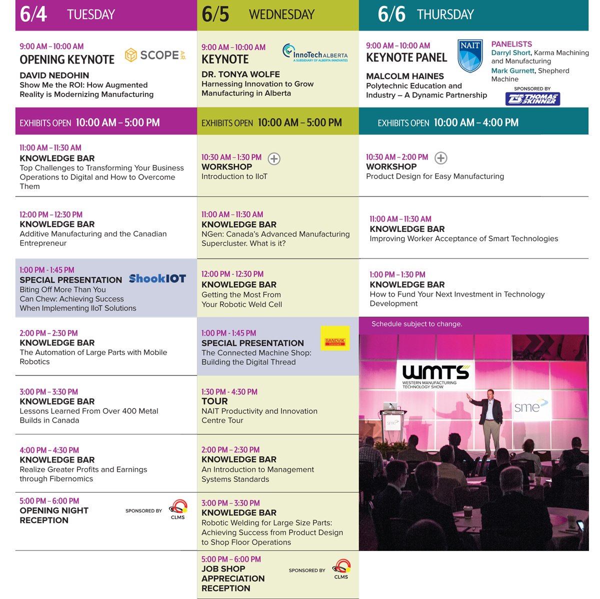SME_Canada's tweet photo. #WMTS2019 Continues Today – Even More Cutting-Edge #Manufacturing Technology, Content and Networking!
https://t.co/TFxaTWEzf2 https://t.co/KI5T5nztAn