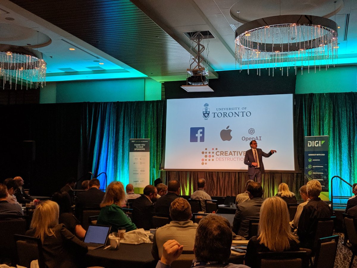 SmartSenseHQ's tweet image. Artificial Intelligence and Machine Prediction: Dr. Ajay Agrawal starts off the 2019 Digi Global #IoT Conference speaking on how #AI can shape the future of operational excellence.

#DigiGlobalIoT