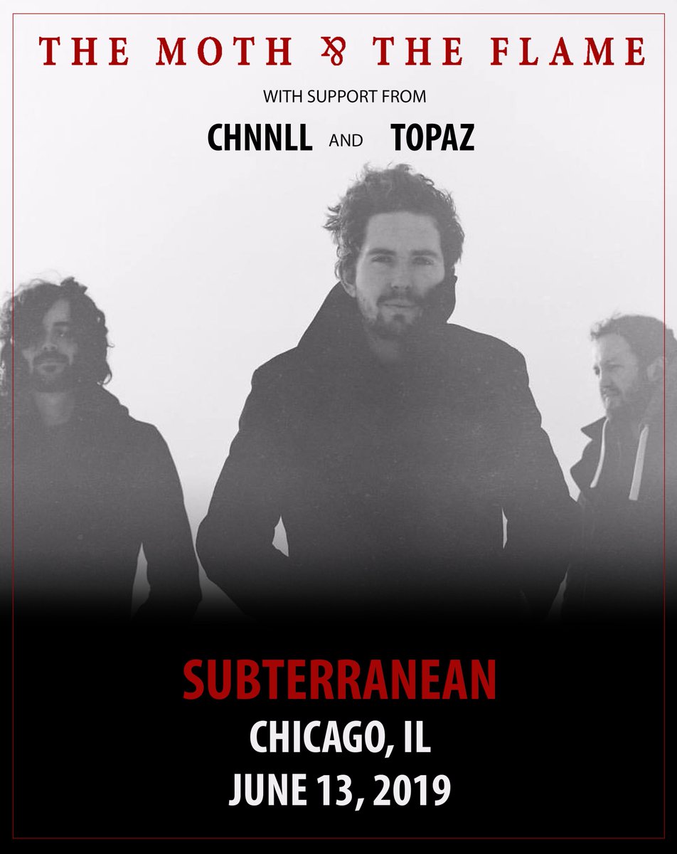 Only a few days left to grab your tickets to our headlining show at <a href="/subtchicago/">Subterranean</a> with support from <a href="/CHNNLLMUSIC/">CHNNLL</a> and <a href="/TOPAZmusic/">TOPAZ</a> on June 13th. Hope to see you there 🤘

🎫 >> bit.ly/2HTsnwW
