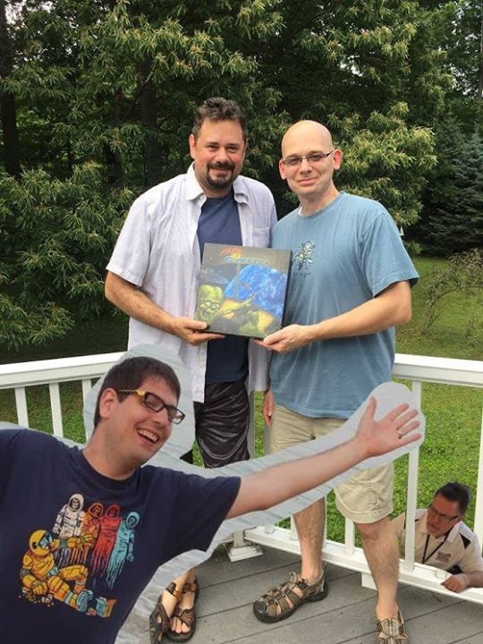 GeekFeverGames's tweet photo. Darrin Horbal was displeased he wasn't part of this moment... https://t.co/jeanXBgjxs